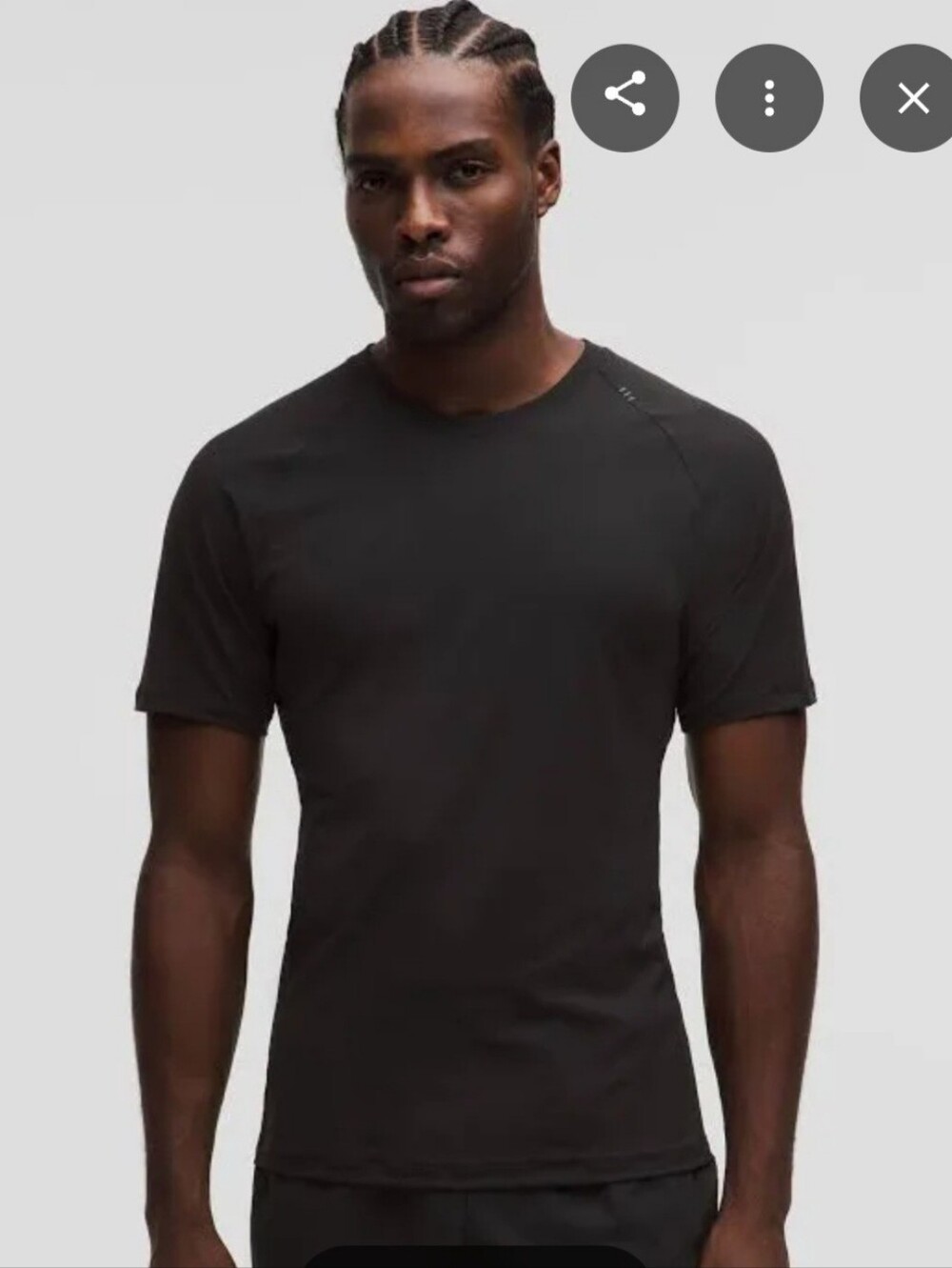 LULULEMON Men's SIZE S Short-Sleeve Crew Neck Shirt - Gray